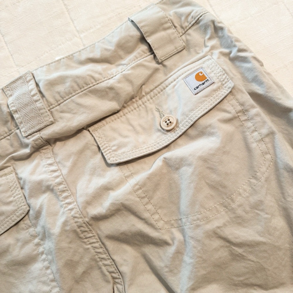 Carhartt Women's Shorts Size 4 Khaki Bermuda 2012 Cargo Carpenter - Picture 10 of 10